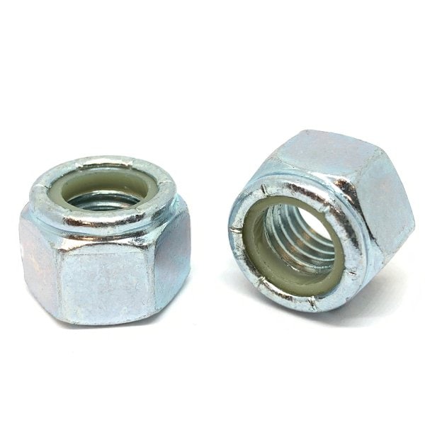 400 Pieces M61.0 Class 8 Nylon Insert Hex Nuts Zinc